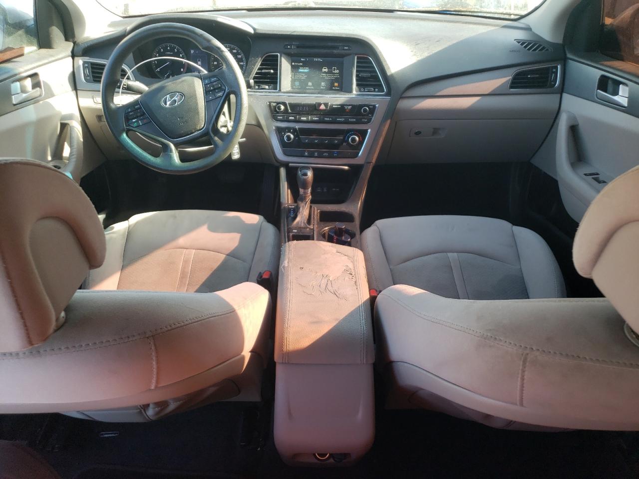 2016 Hyundai Sonata VIN 5NPE24AF9GH358236 Copart auction photo, side / front end damage thumbnail 8
