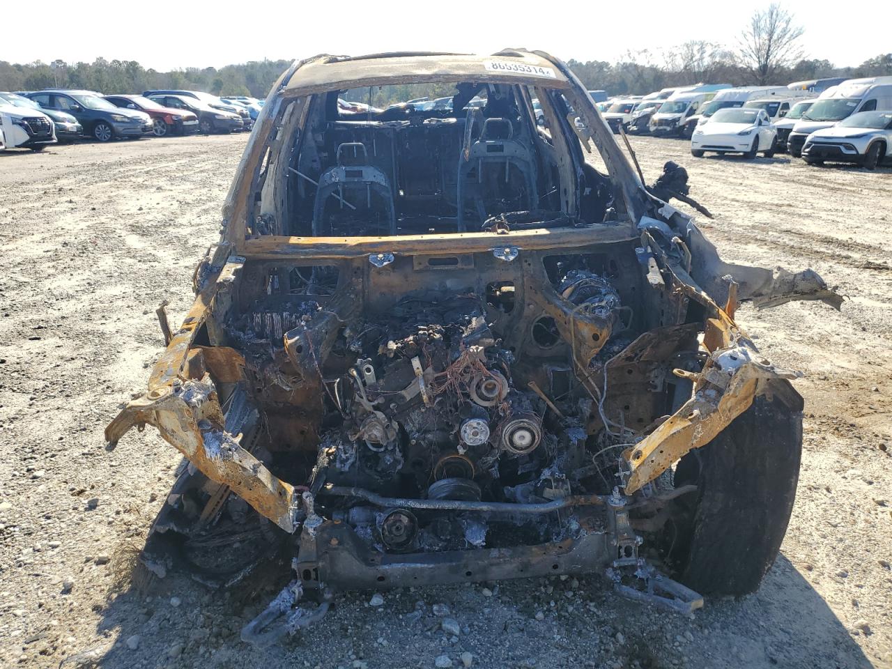 2019 BMW X3 VIN 5UXTR7C5XKLE94292 Copart auction photo, burn damage thumbnail 5