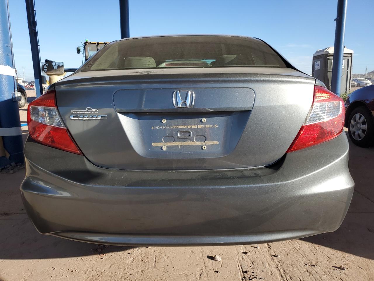 2012 Honda Civic VIN JHMFB2F82CS002417 Copart auction photo, front end / side damage thumbnail 6