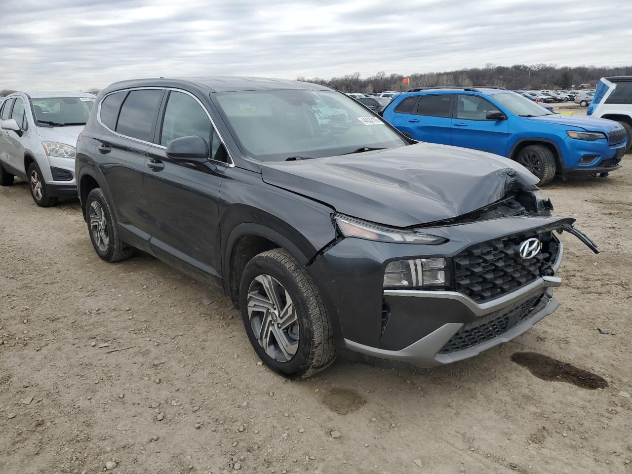 2021 Hyundai Santa Fe VIN 5NMS1DAJ3MH369641 Copart auction photo, front end / minor dent/scratches damage thumbnail 4