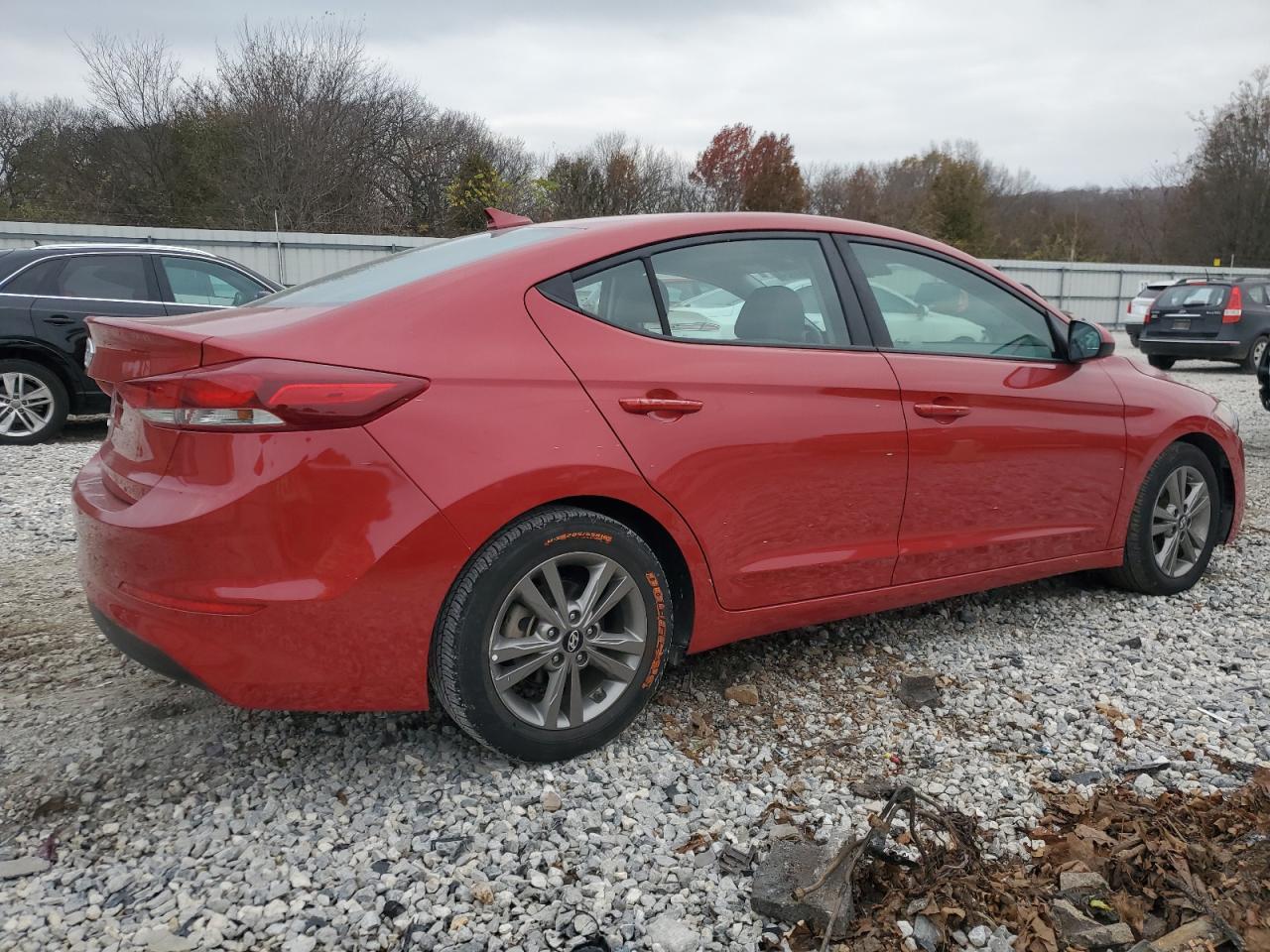 2018 Hyundai Elantra VIN 5NPD84LF1JH282638 Copart auction photo, front end / side damage thumbnail 3