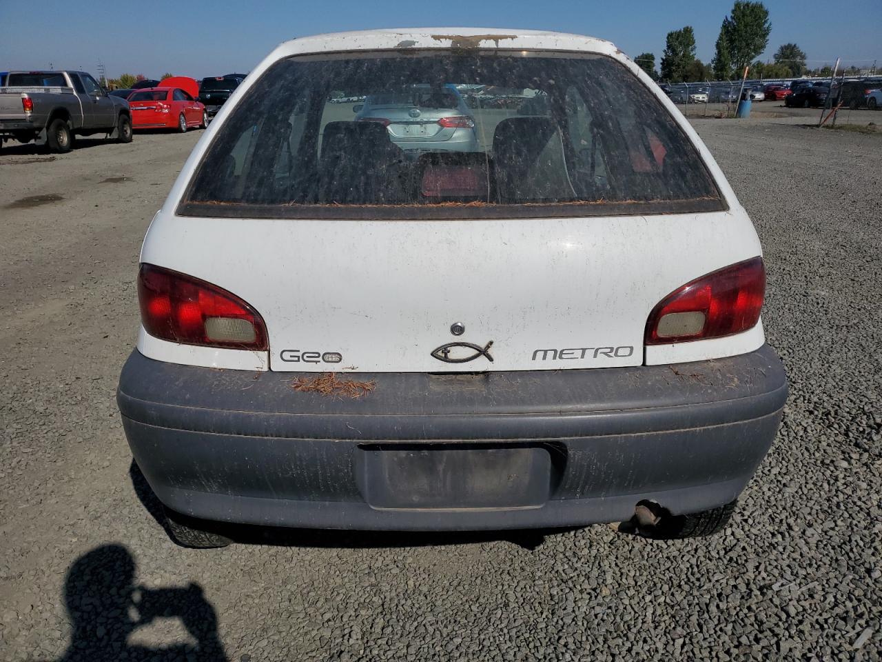 1997 GEO Metro VIN 2C1MR226XV6753048 Copart auction photo, front end damage thumbnail 6