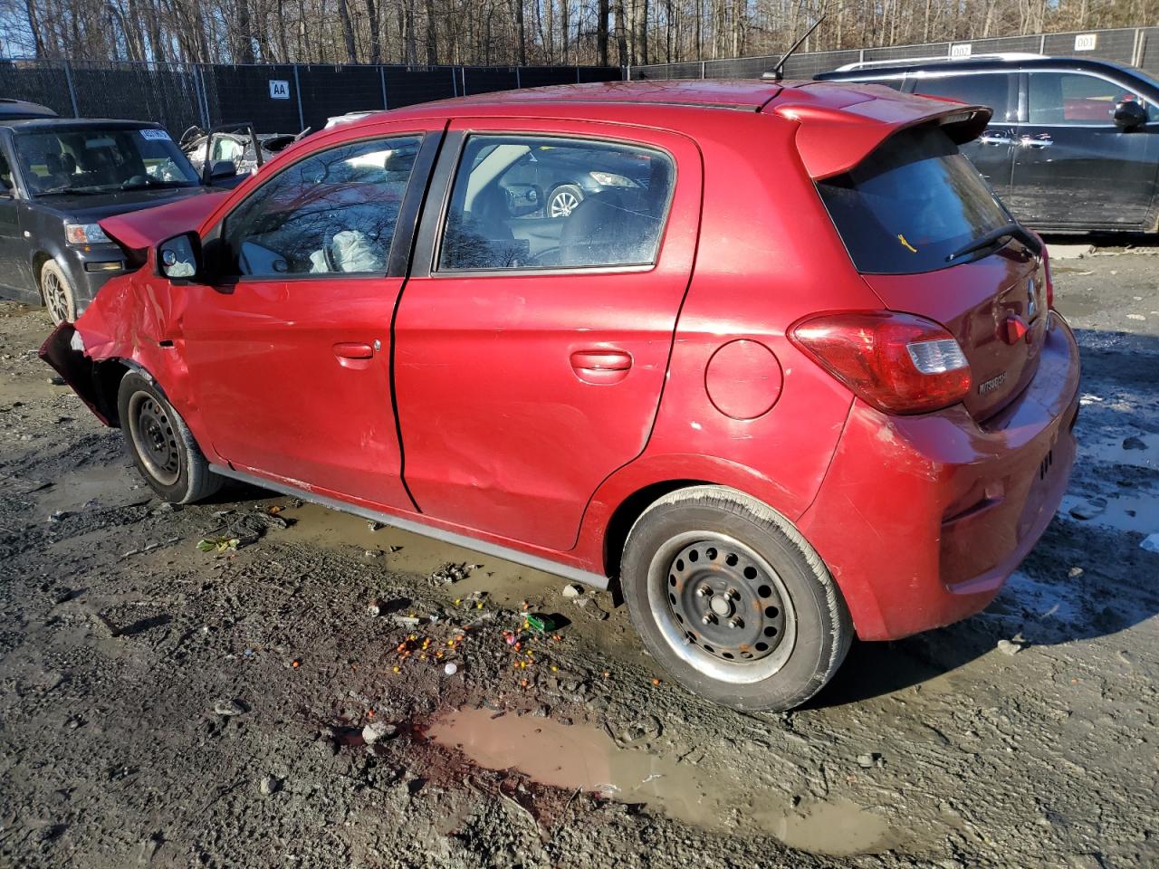 2019 Mitsubishi Mirage VIN ML32A3HJ2KH000562 Copart auction photo, front end / mechanical damage thumbnail 2