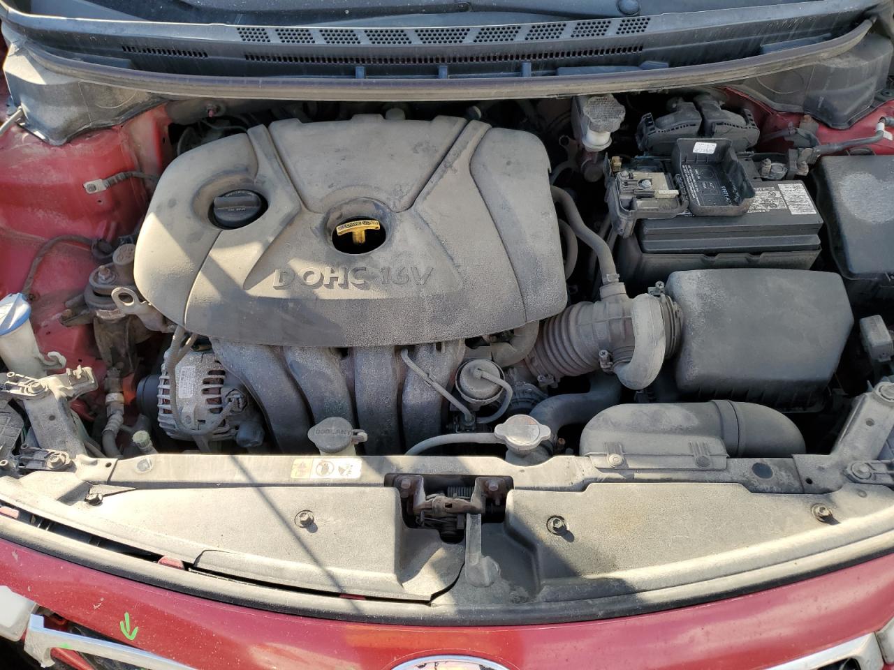 2014 KIA Forte VIN KNAFX4A61E5184405 Copart auction photo, all over damage thumbnail 11
