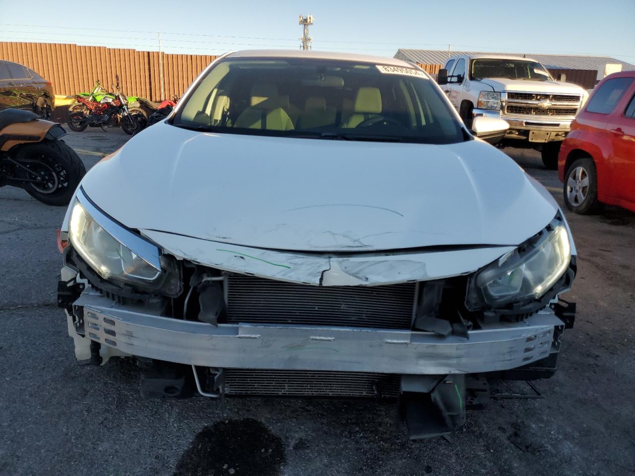 2016 Honda Civic VIN 2HGFC2F5XGH508015 Copart auction photo, front end / side damage thumbnail 5