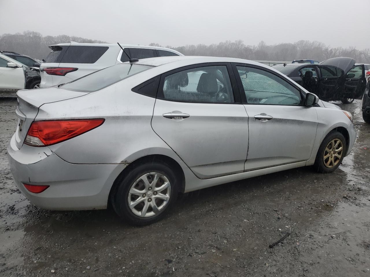 2014 Hyundai Accent VIN KMHCT4AE7EU603139 Copart auction photo, front end damage thumbnail 3
