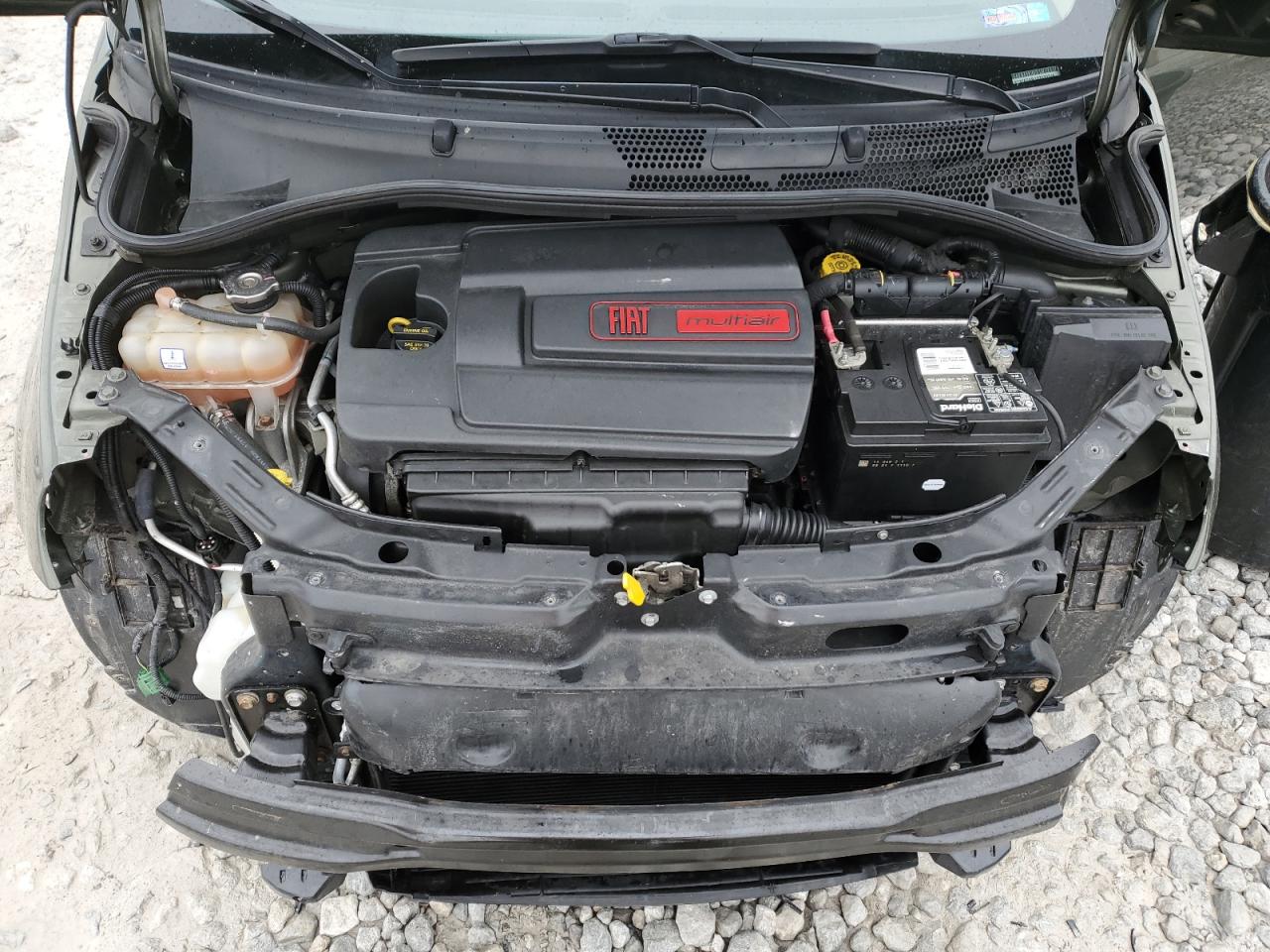 2013 Fiat 500 VIN 3C3CFFAR1DT574745 Copart auction photo, front end damage thumbnail 11
