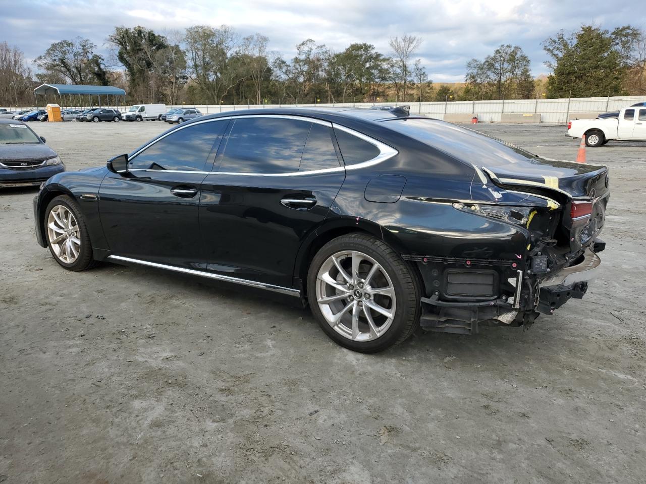 2018 Lexus LS VIN JTHC5LFF8J5003209 Copart auction photo, rear end / minor dent/scratches damage thumbnail 2