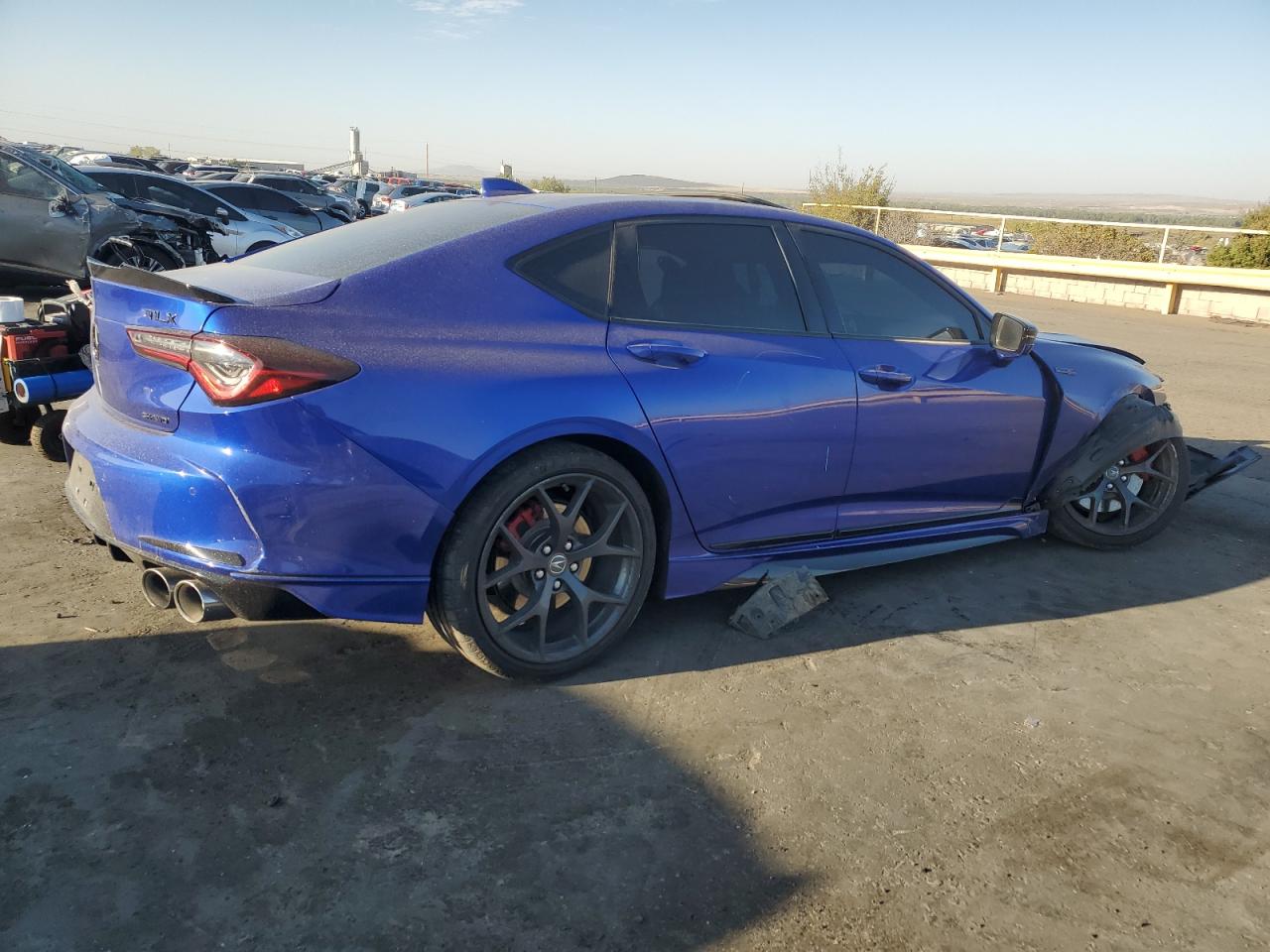 2022 Acura TLX VIN 19UUB7F93NA002273 Copart auction photo, front end damage thumbnail 3