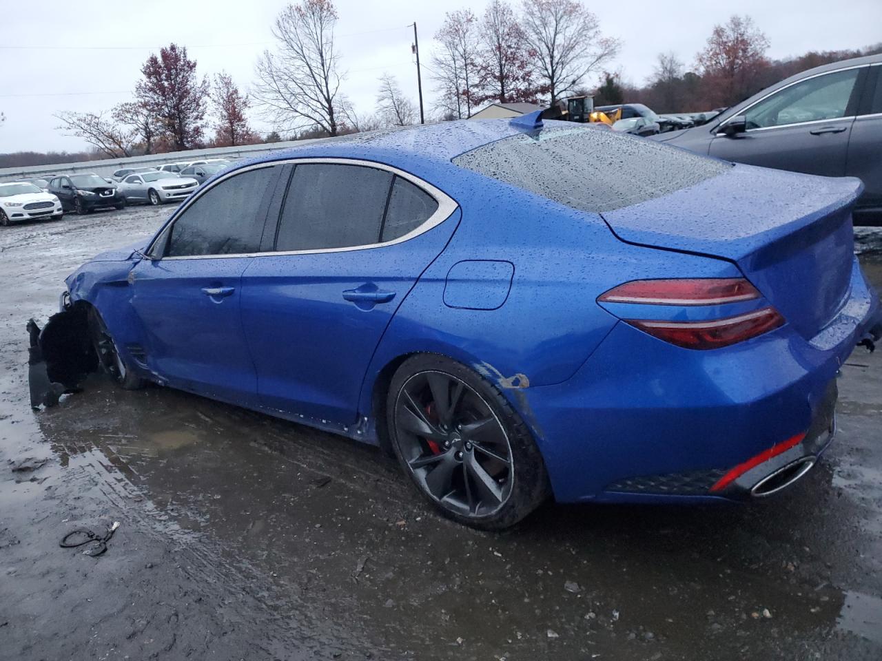 2022 Genesis G70 VIN KMTG54TEXNU102485 Copart auction photo, front end / side damage thumbnail 2