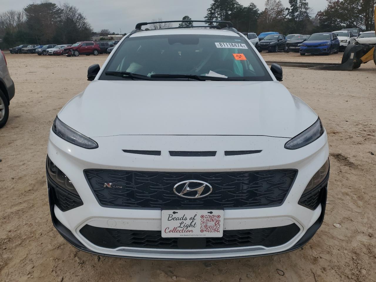 2022 Hyundai Kona VIN KM8K33A31NU828984 Copart auction photo, rear end / side damage thumbnail 5