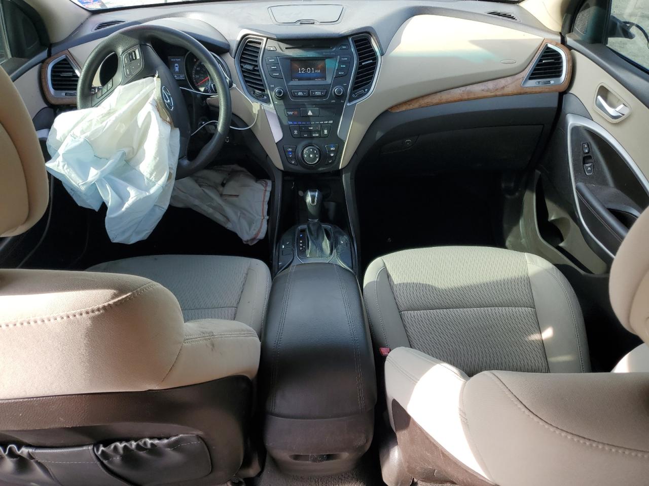 2016 Hyundai Santa Fe VIN 5XYZU3LB8GG343749 Copart auction photo, front end damage thumbnail 8
