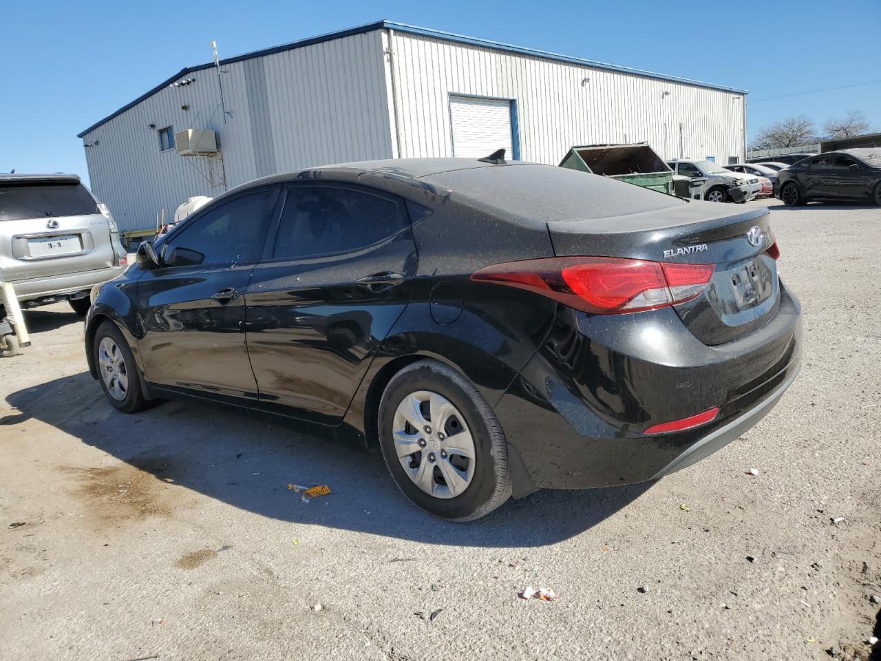2016 Hyundai Elantra VIN 5NPDH4AE8GH668508 Copart auction photo, vandalism damage thumbnail 2