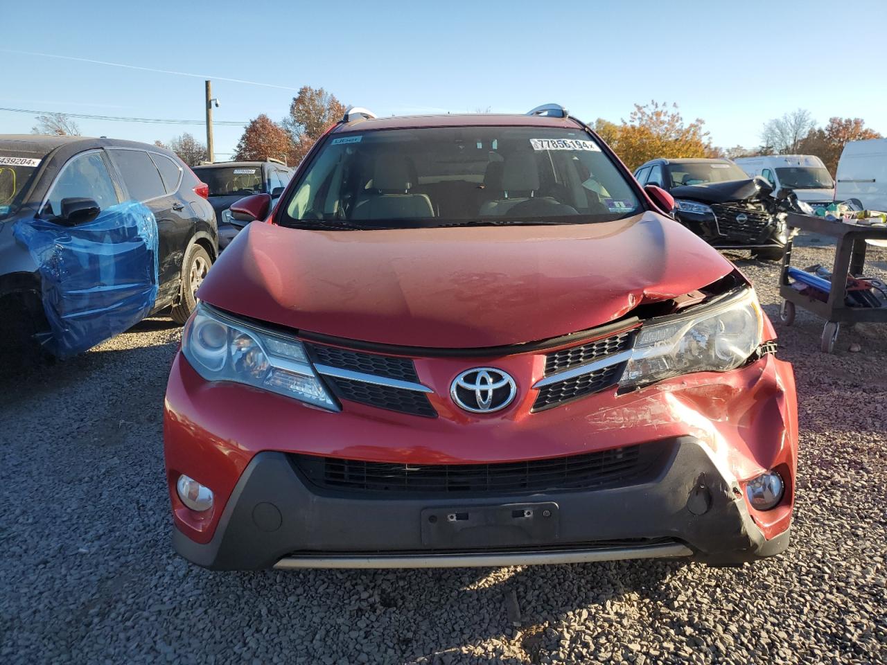2015 Toyota RAV 4 VIN 2T3RFREV0FW274981 Copart auction photo, front end damage thumbnail 5