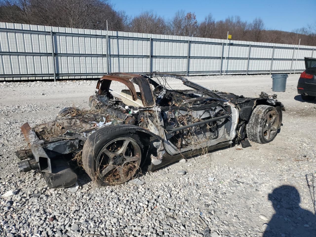 1997 Chevrolet Corvette VIN 1G1YY22G0V5103990 Copart auction photo, burn damage thumbnail 3
