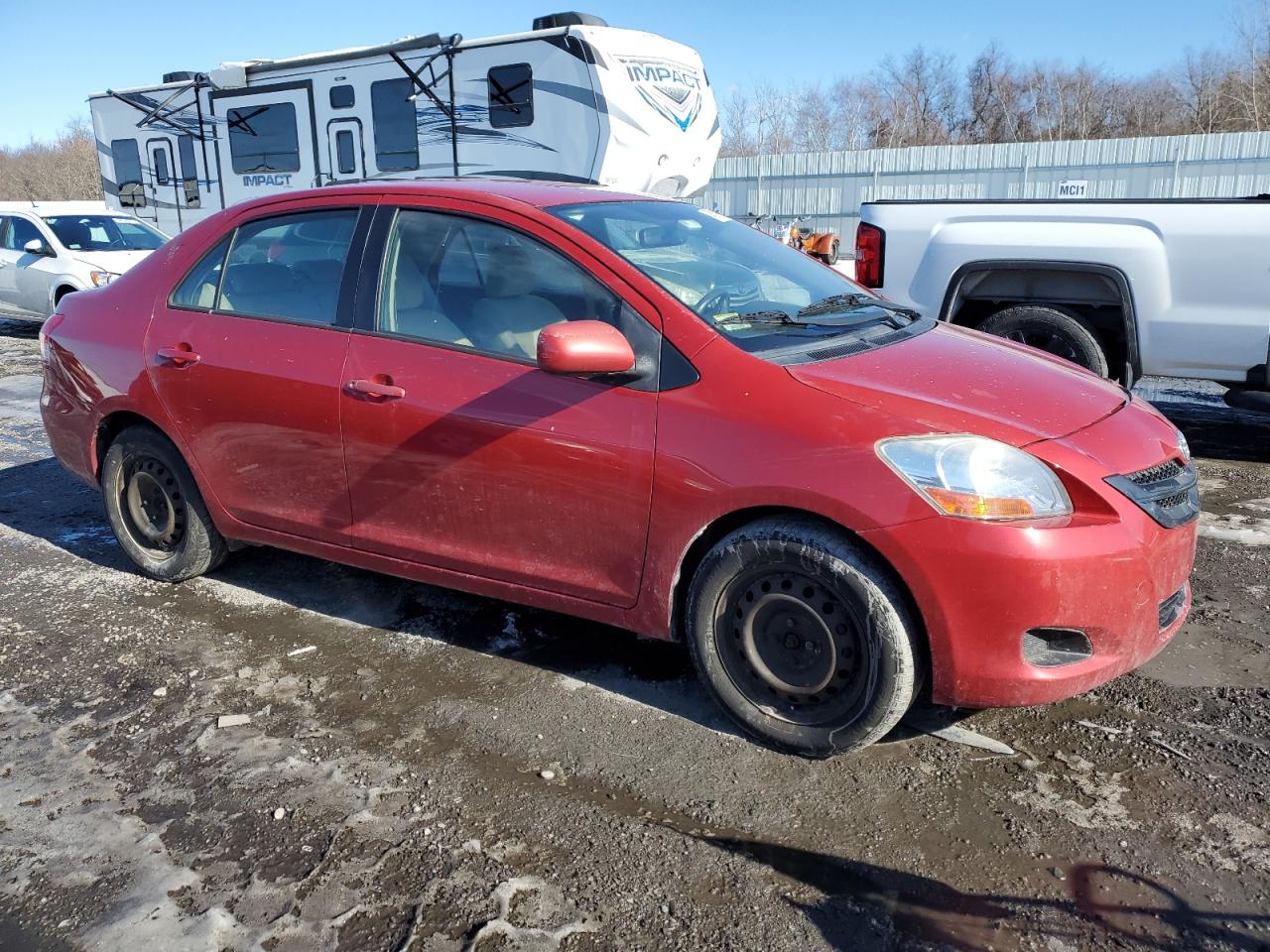 2007 Toyota Yaris VIN JTDBT923471016881 Copart auction photo, front end damage thumbnail 4