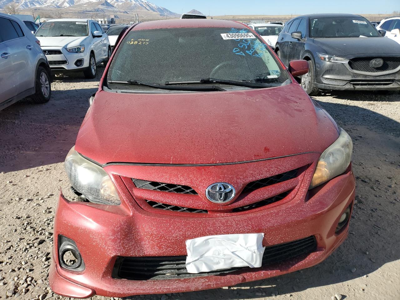 2011 Toyota Corolla VIN 2T1BU4EEXBC694116 Copart auction photo, side / front end damage thumbnail 5
