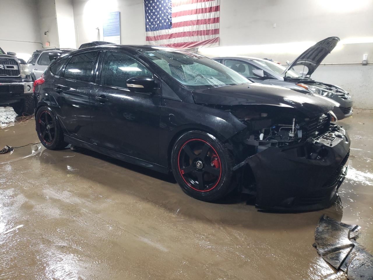 2013 Ford Focus VIN 1FADP3L93DL324014 Copart auction photo, front end damage thumbnail 4