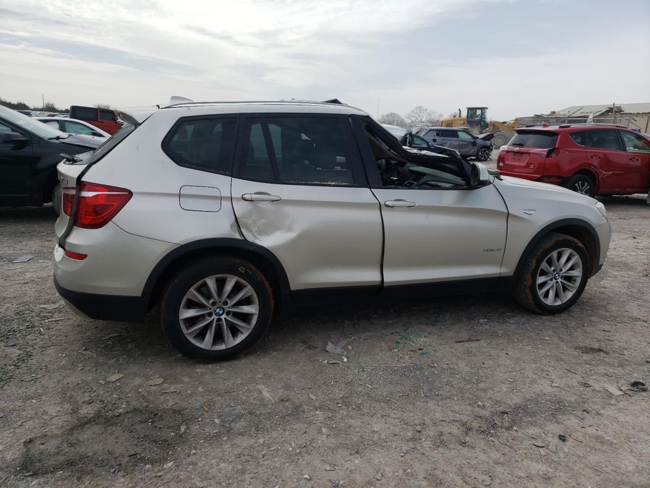 2015 BMW X3 VIN 5UXWX9C58F0D60984 Copart auction photo, top/roof / side damage thumbnail 3