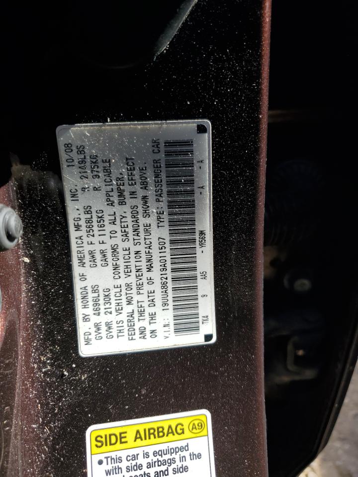 2009 Acura TL VIN 19UUA86219A011507 Copart auction photo, all over damage thumbnail 12