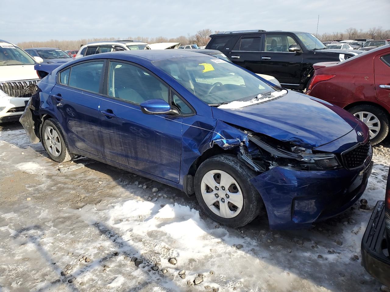 2018 KIA Forte VIN 3KPFK4A73JE242880 Copart auction photo, rear end damage thumbnail 4