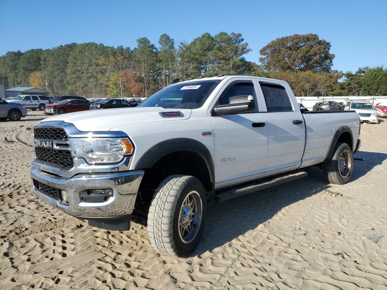 2021 RAM 2500 VIN 3C6UR5HJ7MG545865 Copart auction photo, rear end / side damage thumbnail 2