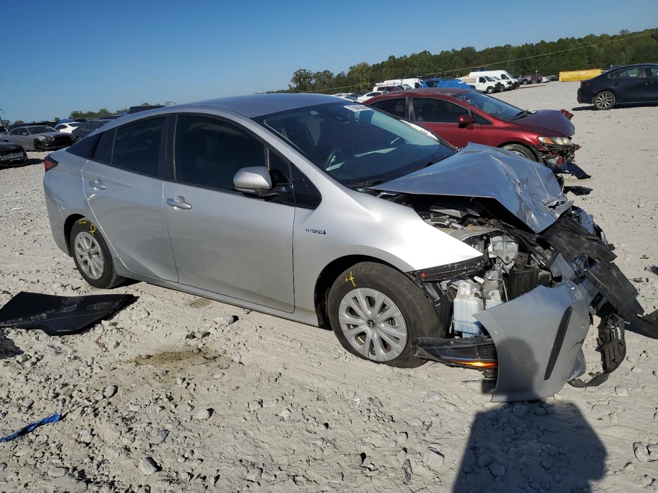2019 Toyota Prius VIN JTDKARFU5K3090798 Copart auction photo, front end damage thumbnail 4
