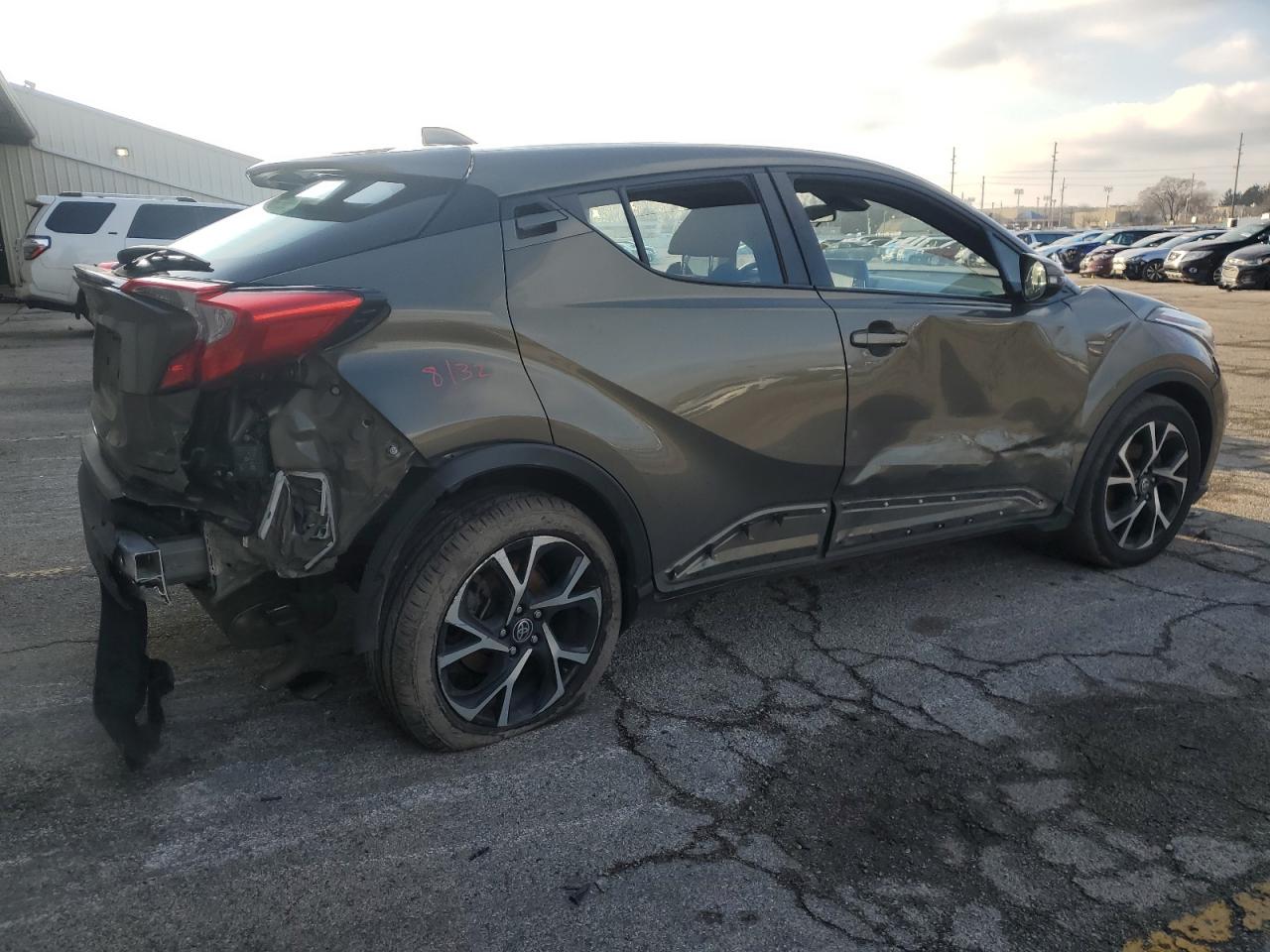 2021 Toyota C-HR VIN NMTKHMBX8MR137949 Copart auction photo, all over damage thumbnail 3