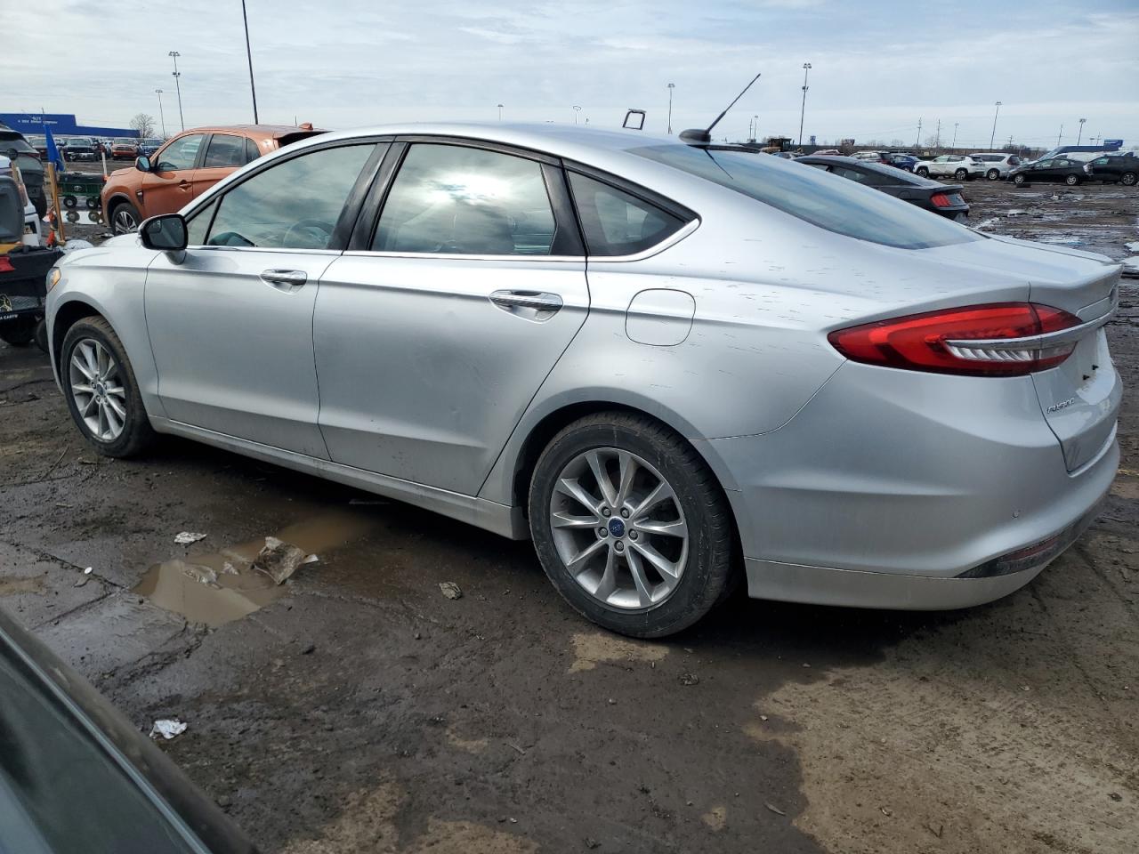 2017 Ford Fusion VIN 3FA6P0HD3HR139795 Copart auction photo, side damage thumbnail 2