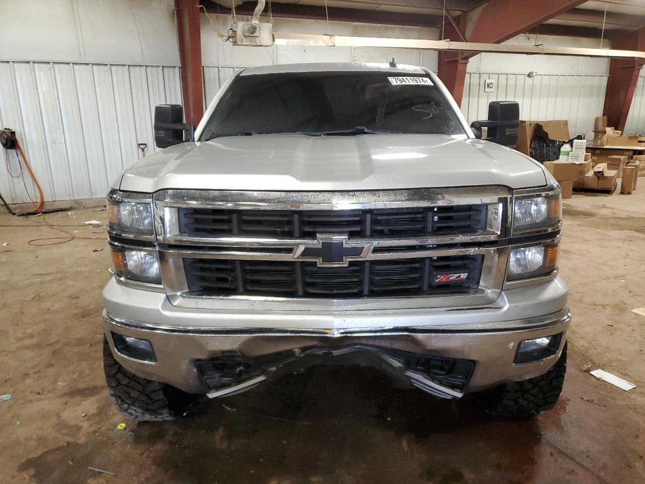 2014 Chevrolet Silverado VIN 3GCUKREC0EG373903 Copart auction photo, front end damage thumbnail 5
