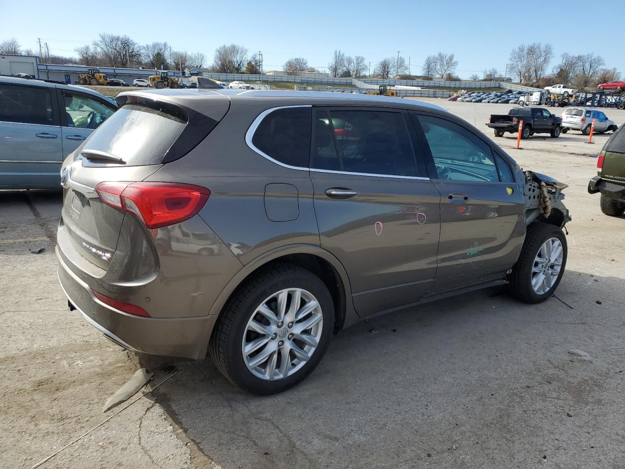 2019 Buick Envision VIN LRBFX3SX0KD010975 Copart auction photo, front end / side damage thumbnail 3