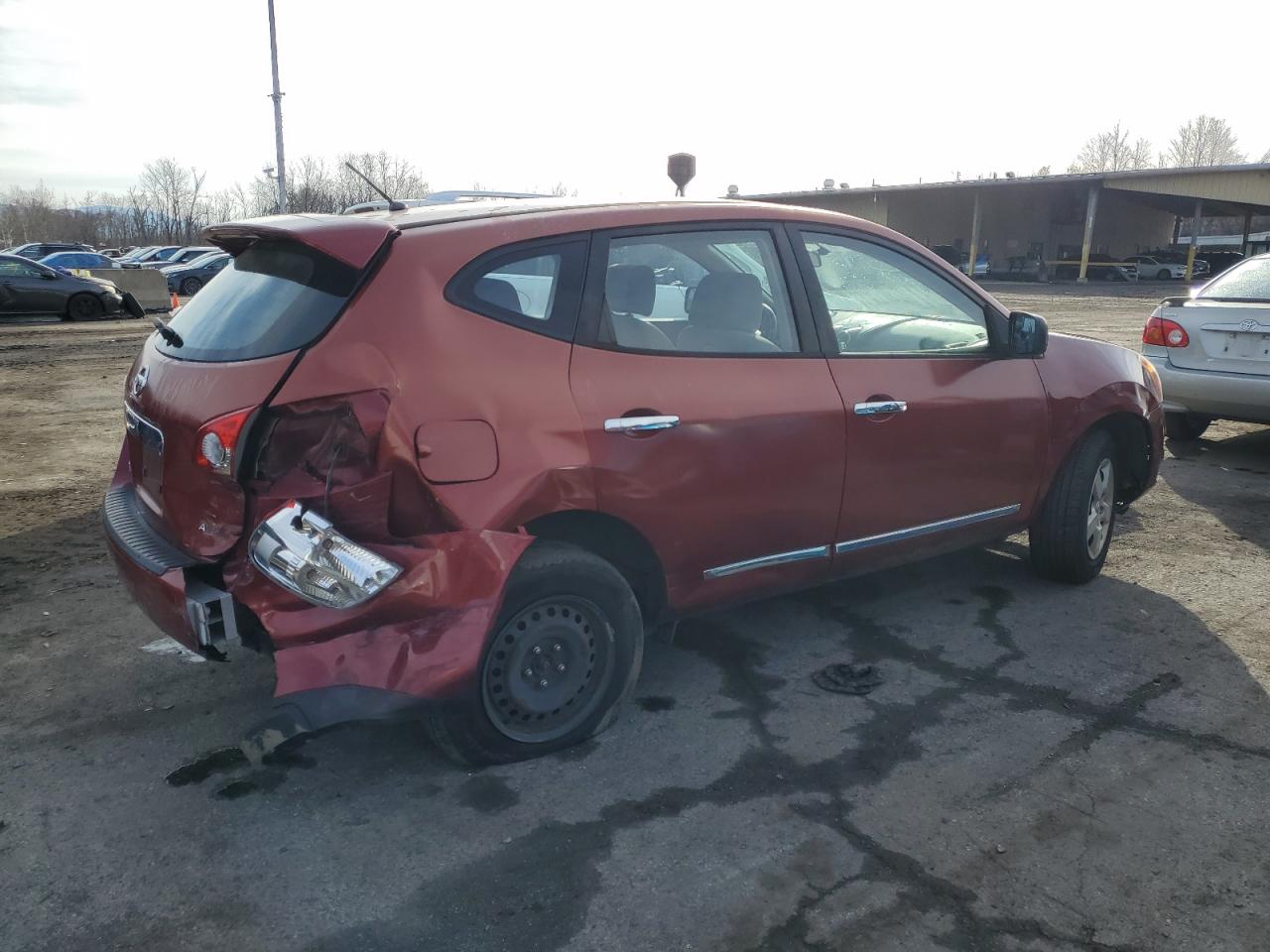 2013 Nissan Rogue VIN JN8AS5MV7DW605612 Copart auction photo, all over damage thumbnail 3