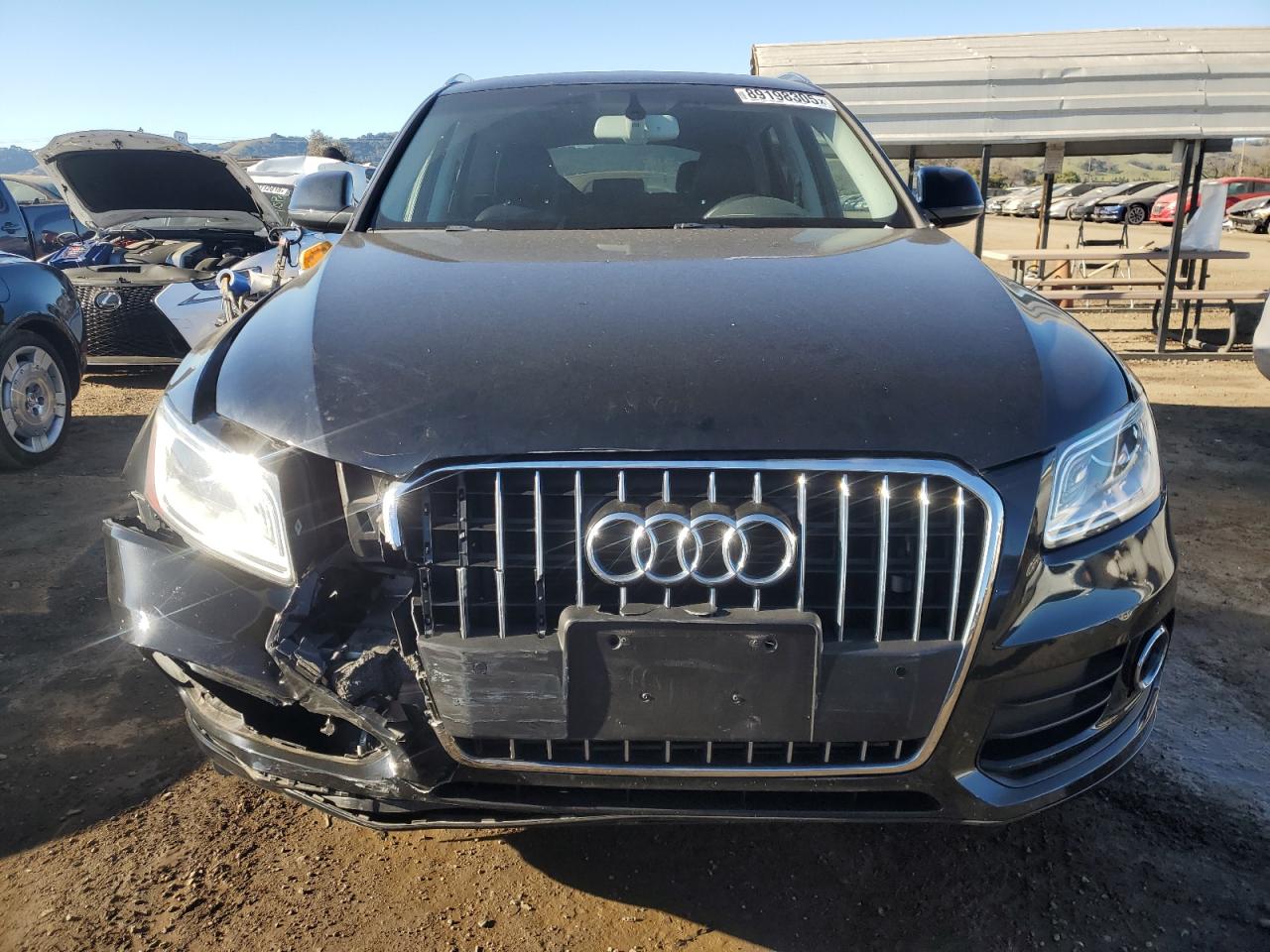 2014 Audi Q5 VIN WA1LFAFP0EA011100 Copart auction photo, front end damage thumbnail 5