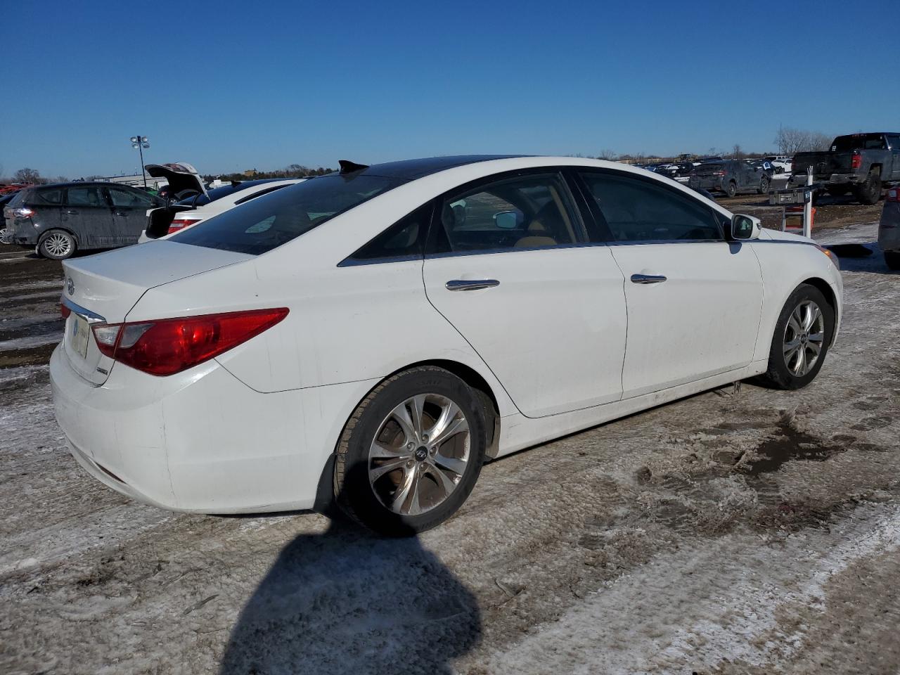 2012 Hyundai Sonata VIN 5NPEC4AC5CH402049 Copart auction photo, side / front end damage thumbnail 3