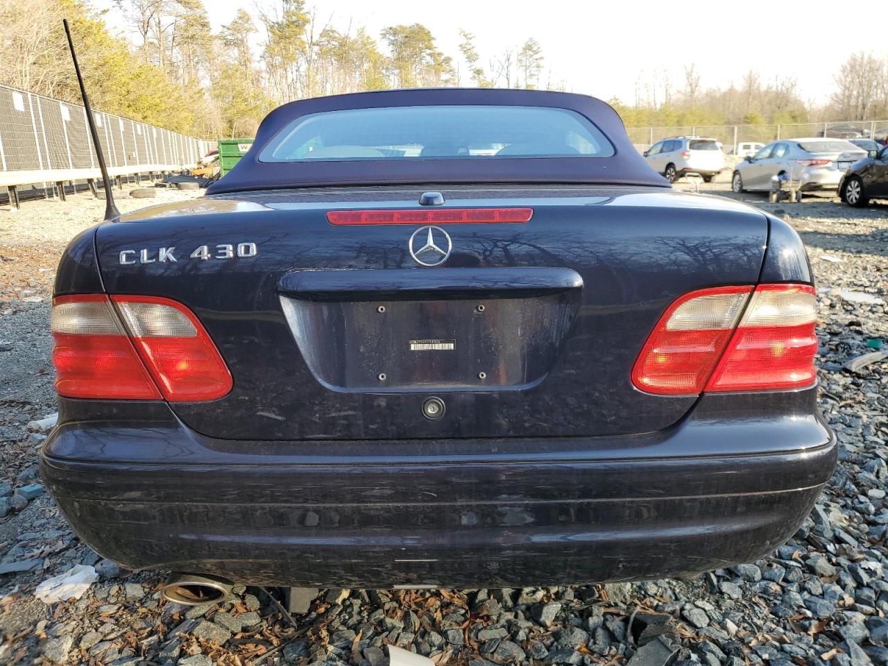 2003 Mercedes-Benz CLK-klasse VIN WDBLK70G53T133626 Copart auction photo, front end damage thumbnail 6
