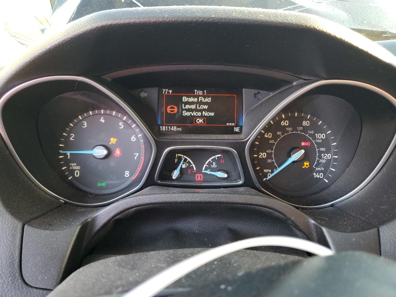 2016 Ford Focus VIN 1FADP3K25GL331233 Copart auction photo, front end / minor dent/scratches damage thumbnail 9