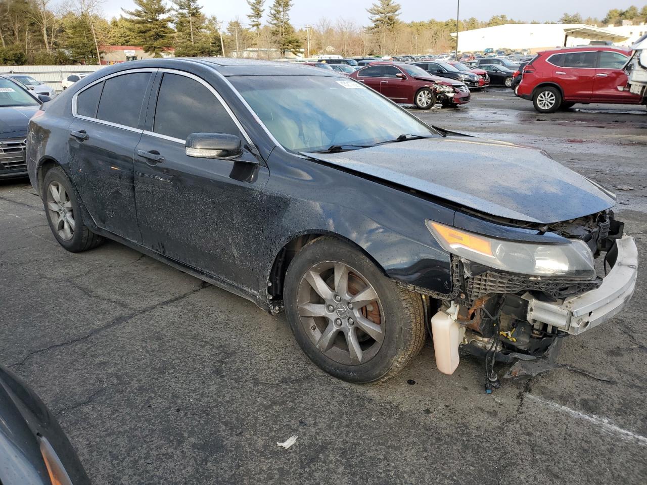 2012 Acura TL VIN 19UUA8F51CA008382 Copart auction photo, front end / undercarriage damage thumbnail 4