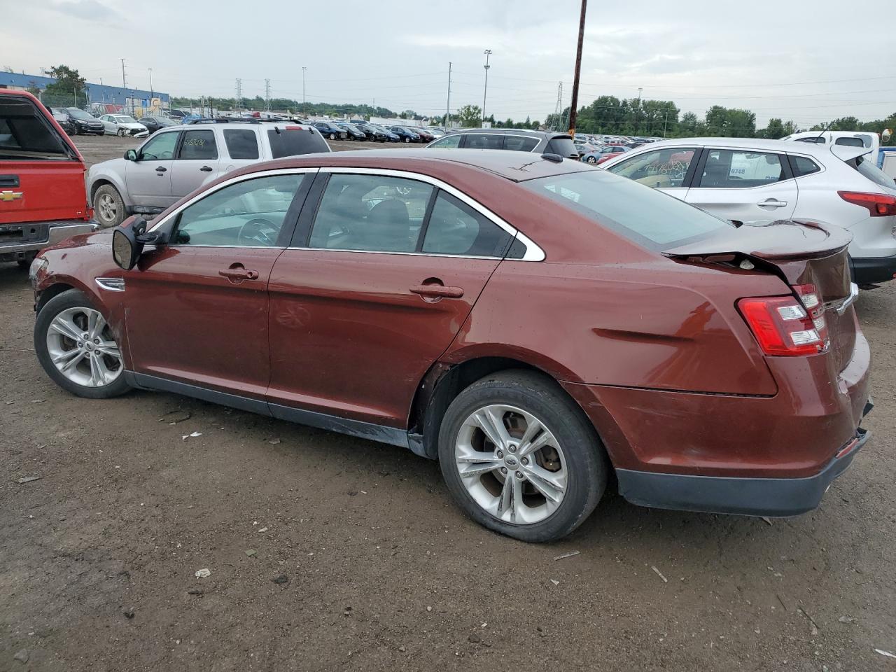 2015 Ford Taurus VIN 1FAHP2H87FG202750 Copart auction photo, front end / rear end damage thumbnail 2