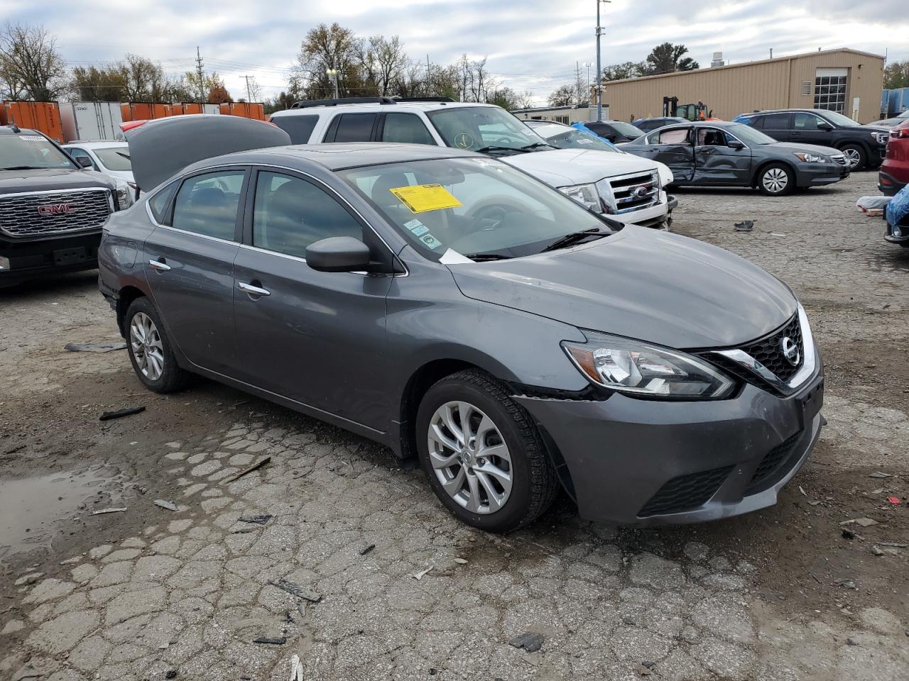 2018 Nissan Sentra VIN 3N1AB7AP1JY220003 Copart auction photo, front end damage thumbnail 4
