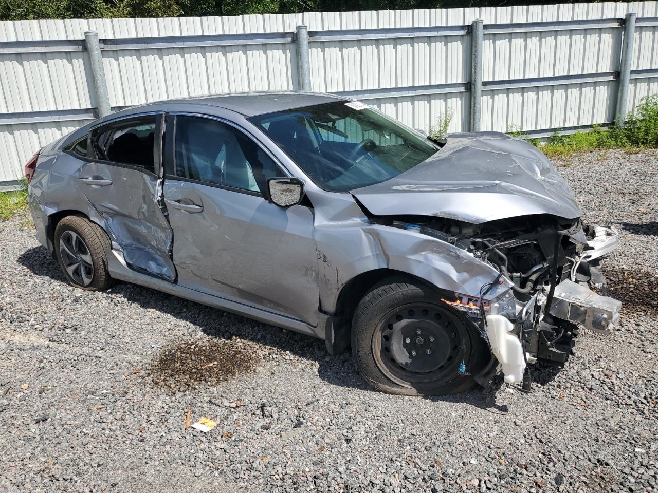 2021 Honda Civic VIN 2HGFC2F65MH549835 Copart auction photo, front end / side damage thumbnail 4