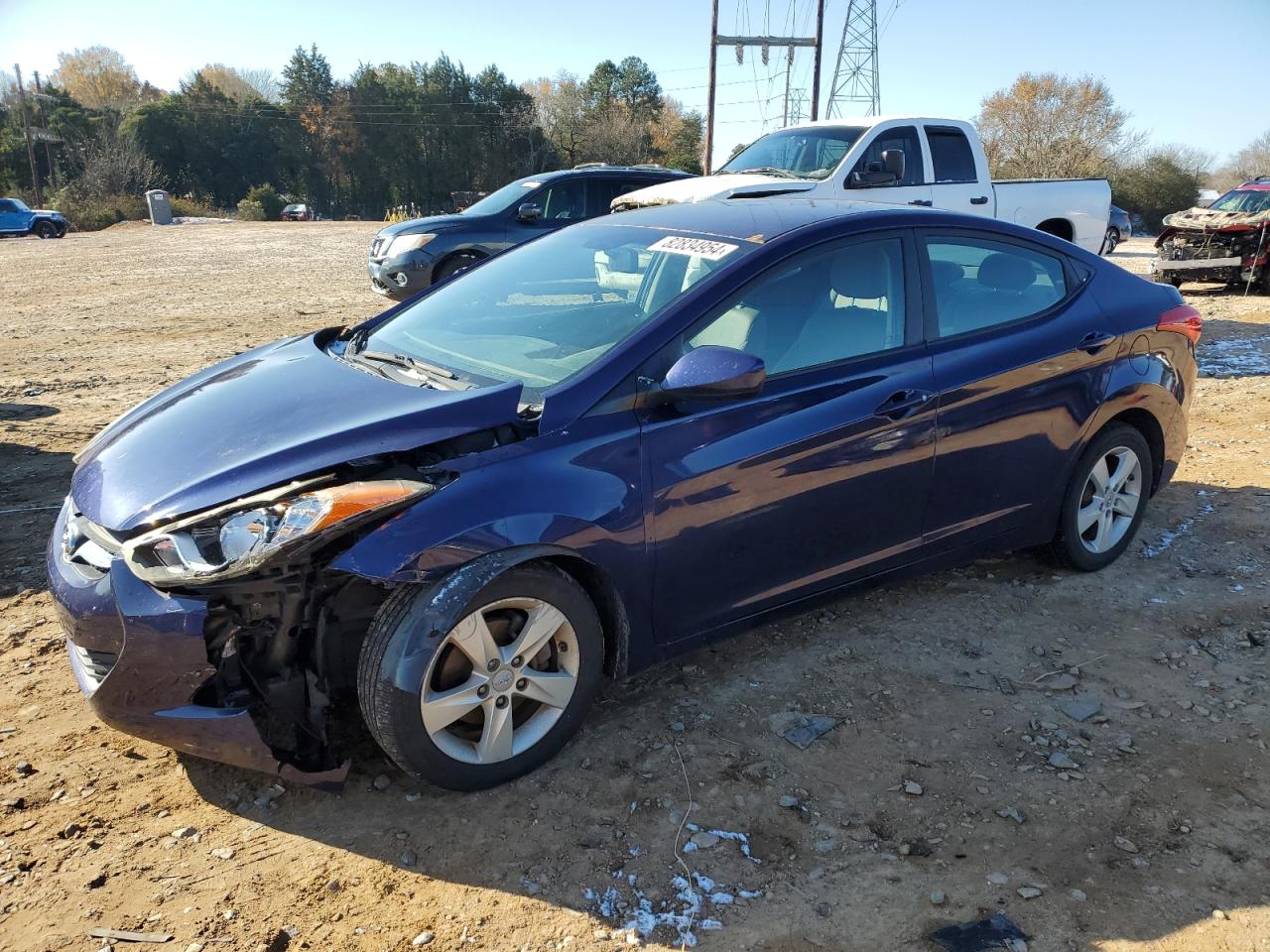 2012 Hyundai Elantra VIN 5NPDH4AE7CH062885