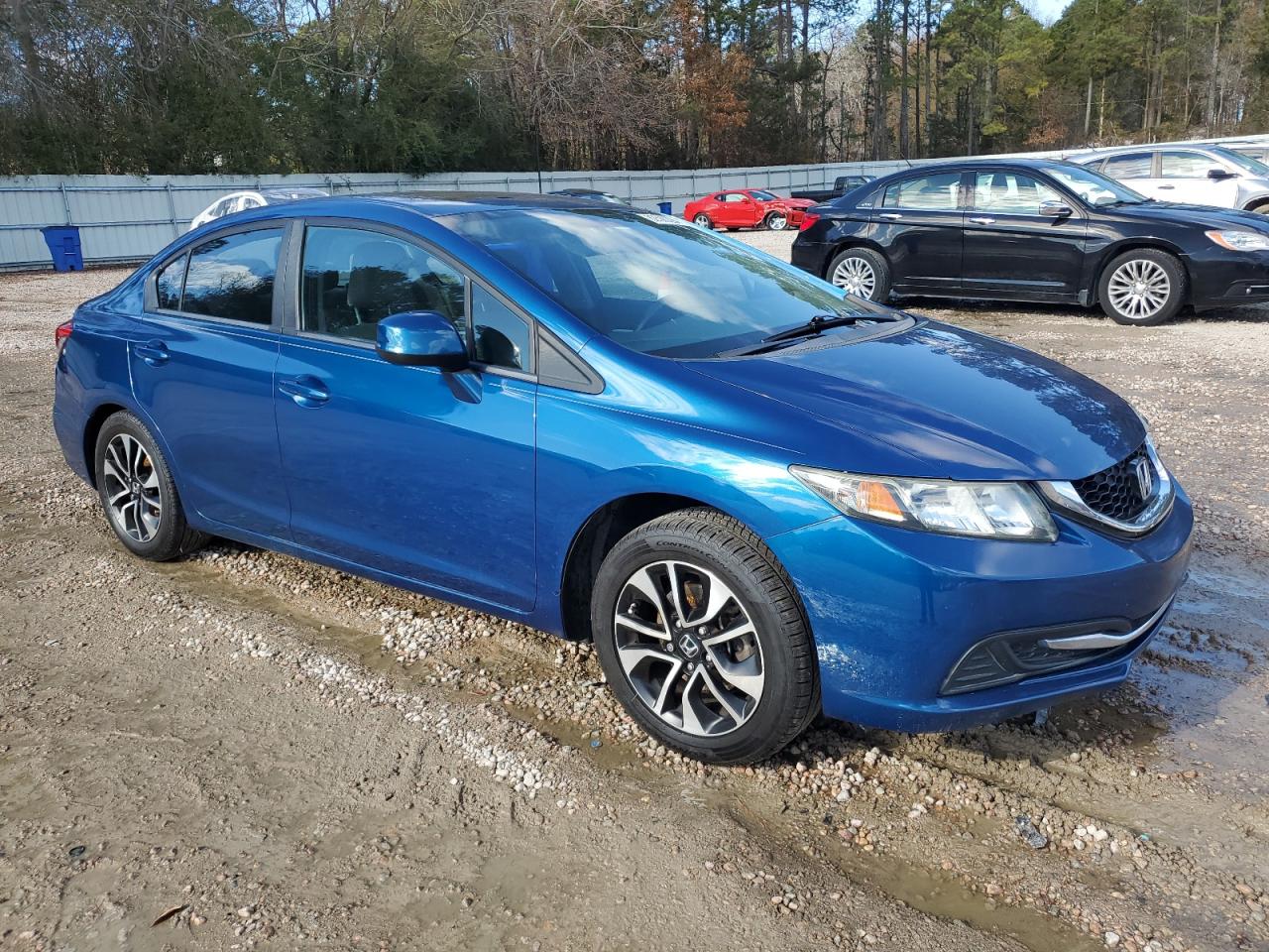 2013 Honda Civic VIN 19XFB2F87DE086921 Copart auction photo, side damage thumbnail 4