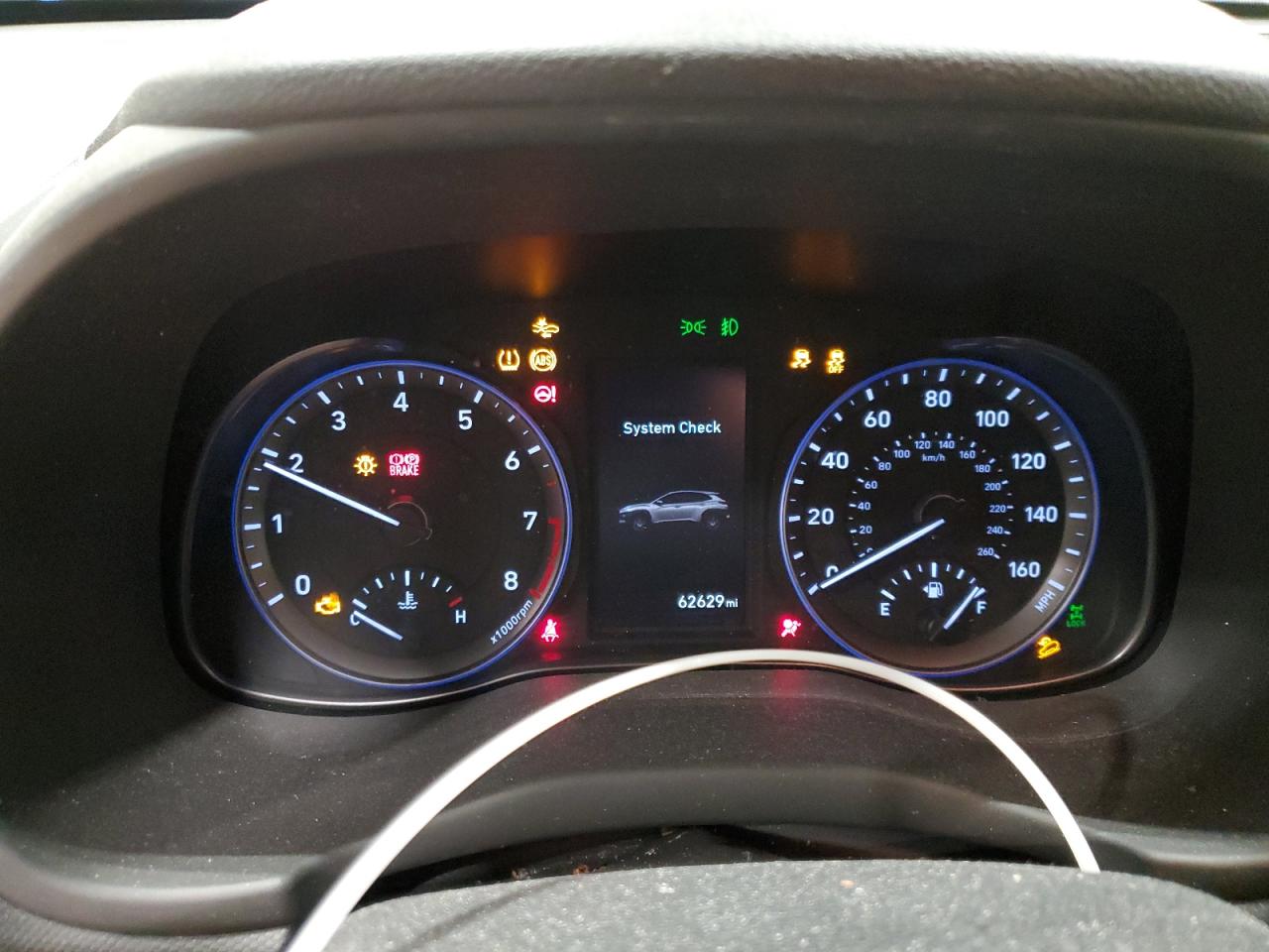 2020 Hyundai Kona VIN KM8K5CA5XLU421786 Copart auction photo, rollover damage thumbnail 9