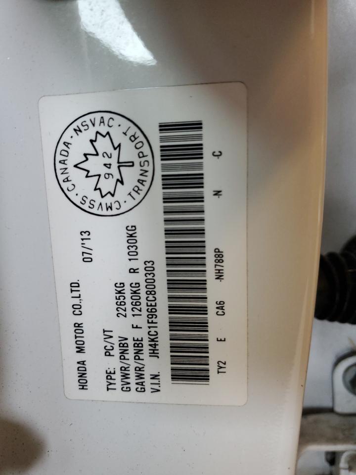 2014 Acura RLX VIN JH4KC1F96EC800303 Copart auction photo, front end / minor dent/scratches damage thumbnail 15