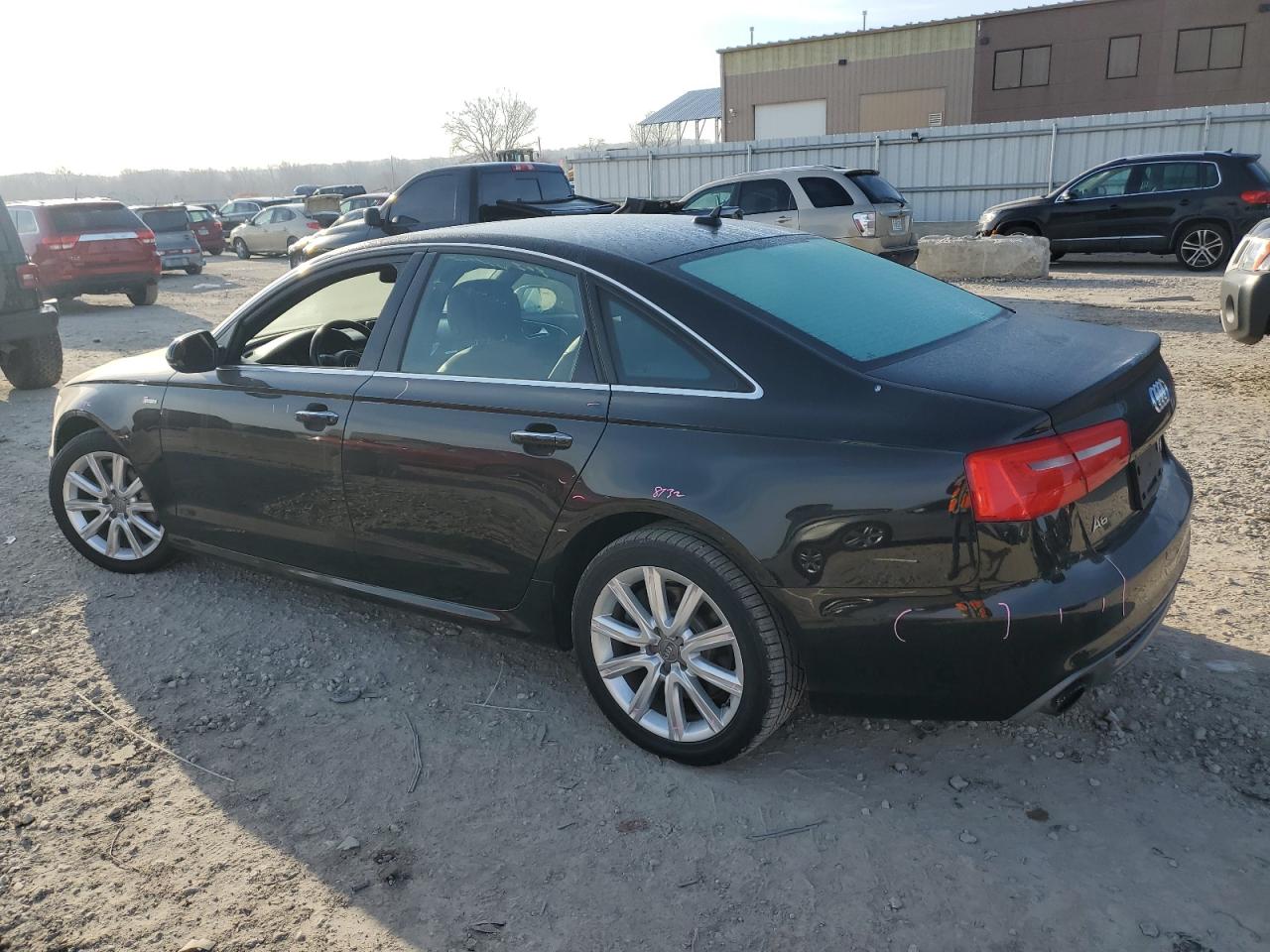 2015 Audi A6 VIN WAUFGAFC9FN002304 Copart auction photo, side damage thumbnail 2