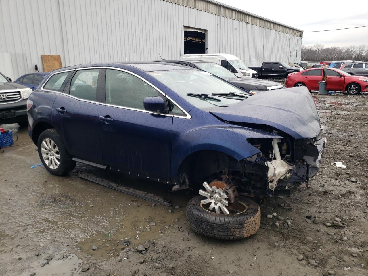 2010 Mazda CX-7 VIN JM3ER2WM0A0344700 Copart auction photo, front end / rear end damage thumbnail 4
