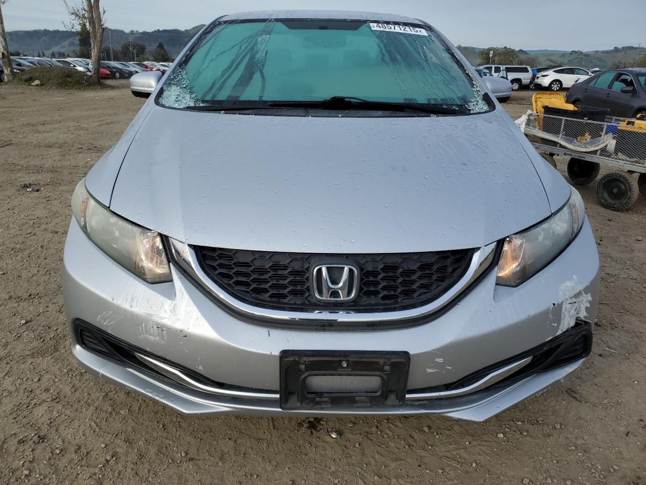 2015 Honda Civic VIN 2HGFB2F57FH543077 Copart auction photo, front end damage thumbnail 5