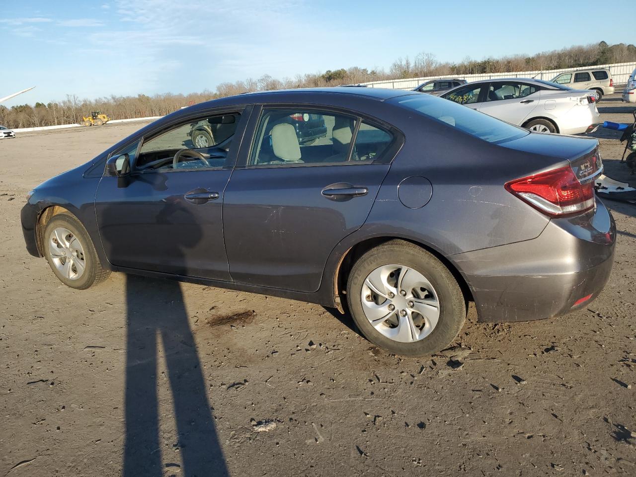 2014 Honda Civic VIN 19XFB2F53EE025380 Copart auction photo, side / rear end damage thumbnail 2