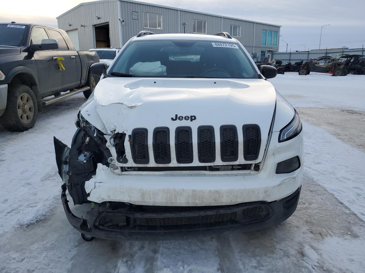 2018 Jeep Grand Cherokee VIN 1C4PJMAX7JD593297 Copart auction photo, front end / undercarriage damage thumbnail 5