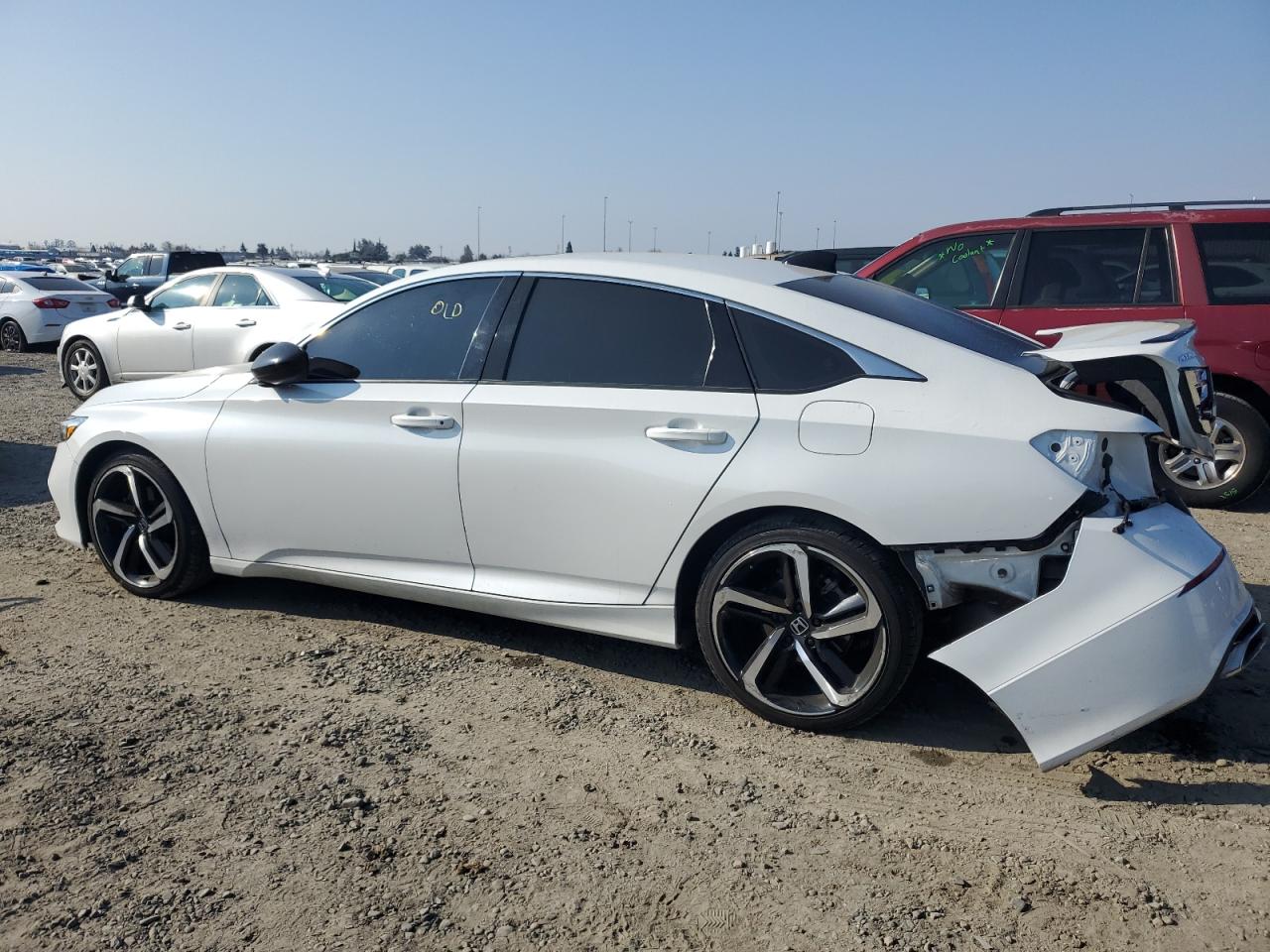 2021 Honda Accord VIN 1HGCV2F39MA029896 Copart auction photo, rear end / front end damage thumbnail 2